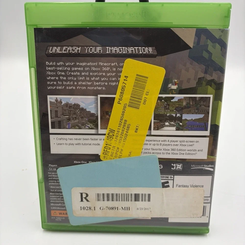 Minecraft -‎ Microsoft Xbox One No Booklet